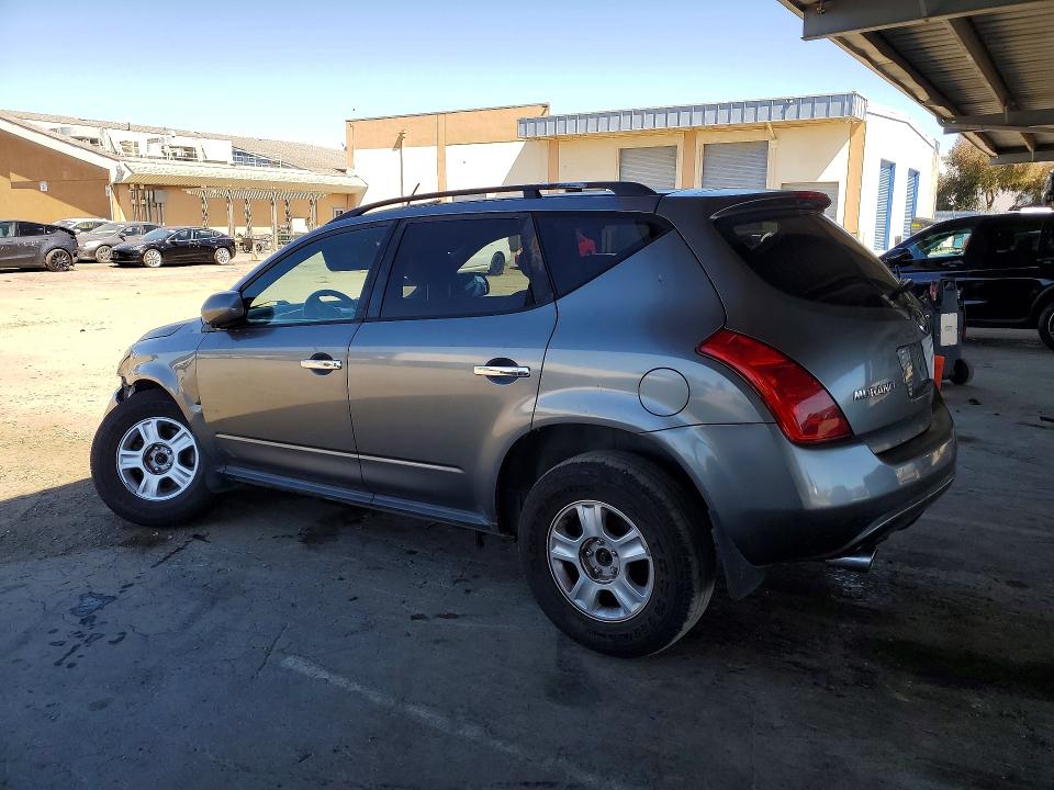 2005 Nissan Murano VIN JN8AZ08W05W411085 COPART salvage auction — FRONT END, Ca - Salvage Certificate, sold $200 on 2026-07-02 (photo 2)