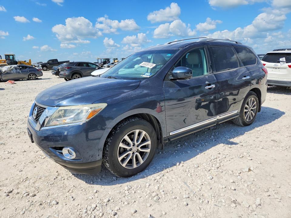 2016 Nissan Pathfinder VIN 5N1AR2MN0GC646168 COPART salvage auction — HAIL, Tx - Certificate Of Title, sold $1,250 on 2026-07-09 (photo 1)