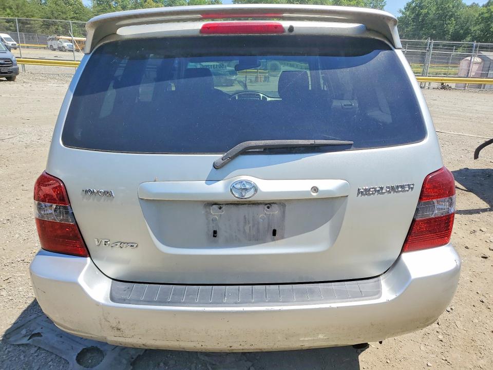 2005 Toyota Highlander VIN JTEEP21A350080899 COPART salvage auction — FRONT END, VA - CERT OF TITLE - SALVAGE, sold $1,050 on 2026-07-21 (photo 6)