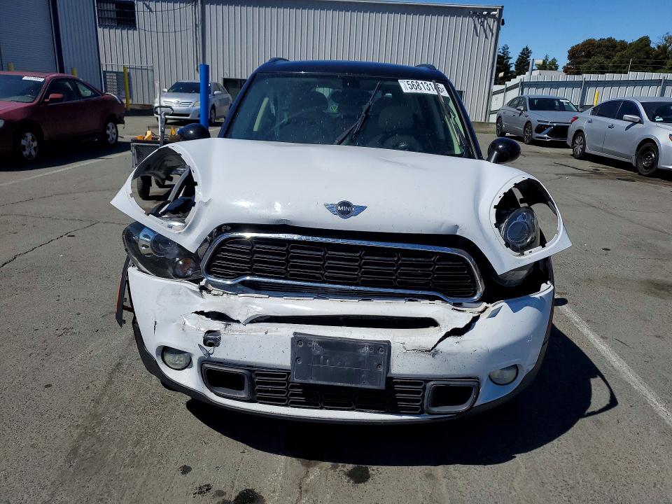 2013 Mini Cooper VIN WMWZC5C56DWP33527 COPART salvage auction — FRONT END, Ca - Salvage Certificate, sold $700 on 2026-07-06 (photo 5)