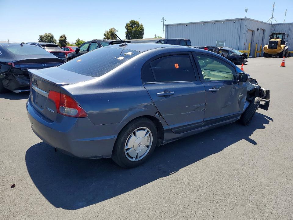 2009 Honda Civic hybrid VIN JHMFA36279S011207 COPART salvage auction — FRONT END, CA - SALVAGE CERTIFICATE, sold $400 on 2026-07-13 (photo 3)