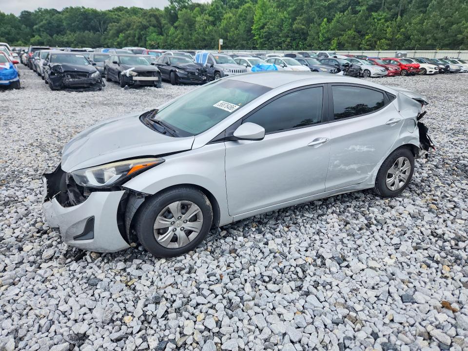 2016 Hyundai Elantra VIN KMHDH4AE1GU483685 COPART salvage auction — REAR END, Ga - Cert Of Title-Salvage, sold $275 on 2026-07-21 (photo 1)