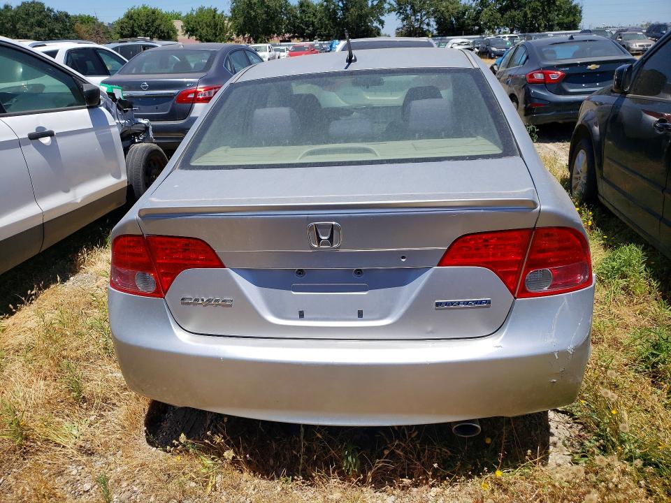 2006 Honda Civic hybrid VIN JHMFA362X6S028689 COPART salvage auction — FRONT END, Ca - Dis/Dlr/Exp Only Lien Papers, sold $250 on 2026-07-28 (photo 6)