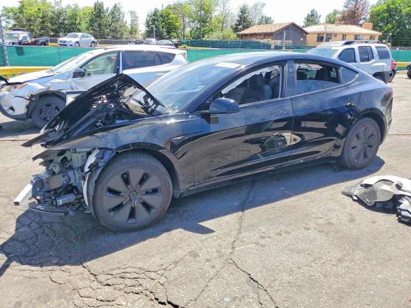 2024 Tesla Model 3 VIN 5YJ3E1EB5RF834178 COPART salvage auction — FRONT END, Co - Salvage Title, sold $9,300 on 2026-08-04 (photo 1)