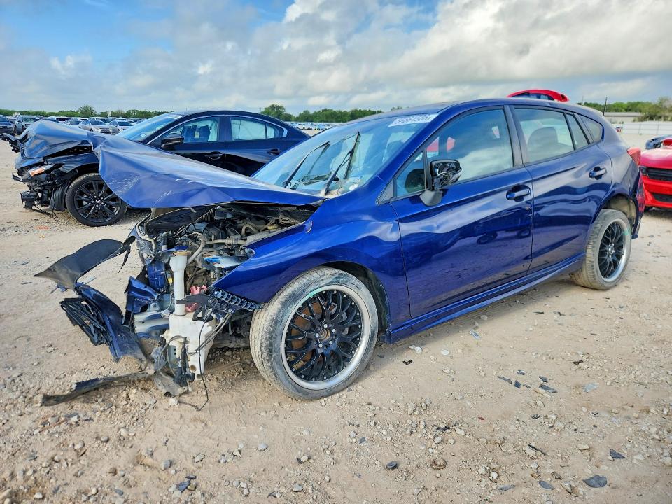 2017 Subaru Impreza VIN 4S3GTAK61H3717370 COPART salvage auction — FRONT END, Tx - Salvage Vehicle Title, sold $225 on 2026-07-02 (photo 1)