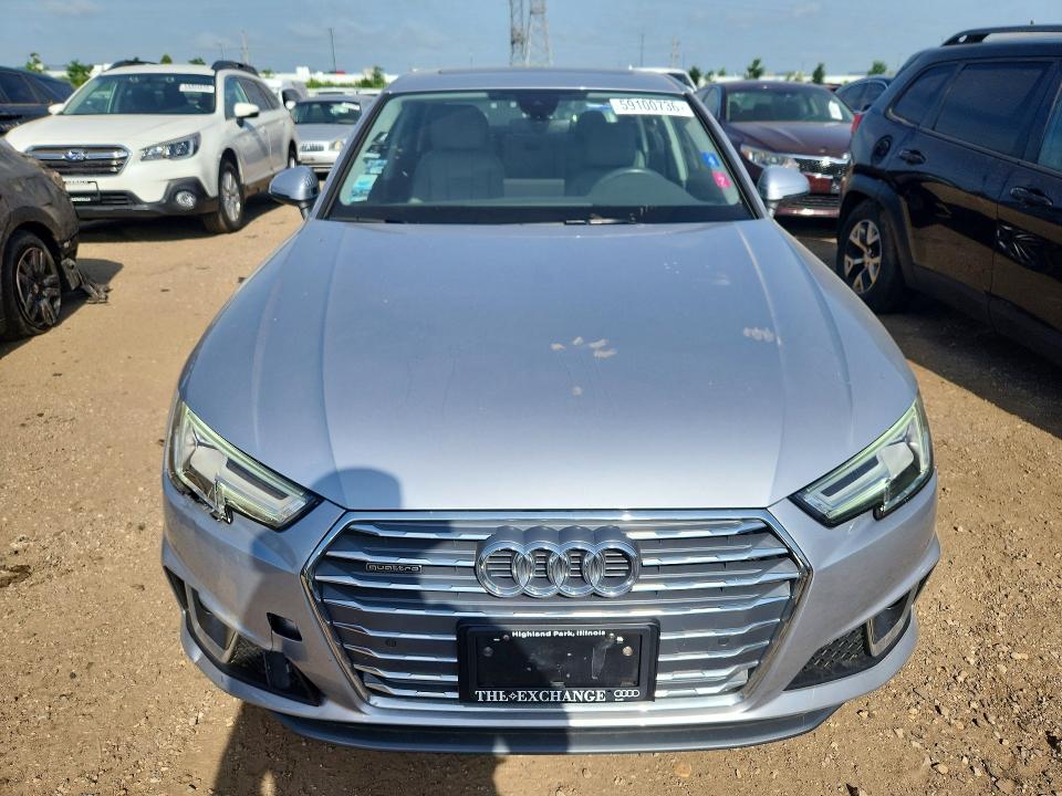 2019 Audi A4 VIN WAUENAF40KA116560 COPART salvage auction — UNDERCARRIAGE, IL - SALVAGE CERTIFICATE, sold $250 on 2026-07-28 (photo 5)