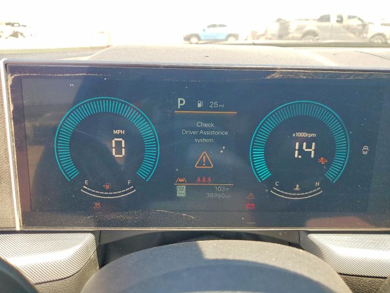 2024 Hyundai Sonata VIN KMHL64JA7RA408380 COPART salvage auction — FRONT END, Nv - Salvage Title, sold $5,400 on 2026-07-28 (photo 9)