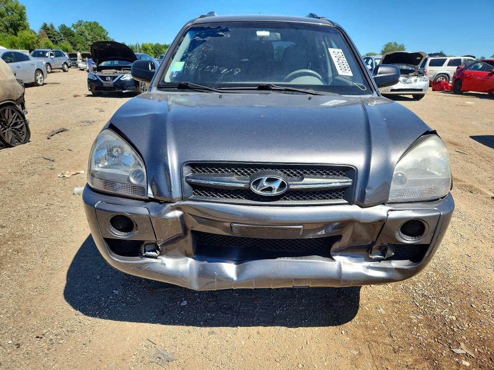 2008 Hyundai Tucson VIN KM8JM12B98U858919 COPART salvage auction — FRONT END, IL - SALVAGE CERTIFICATE, sold $875 on 2026-07-28 (photo 5)