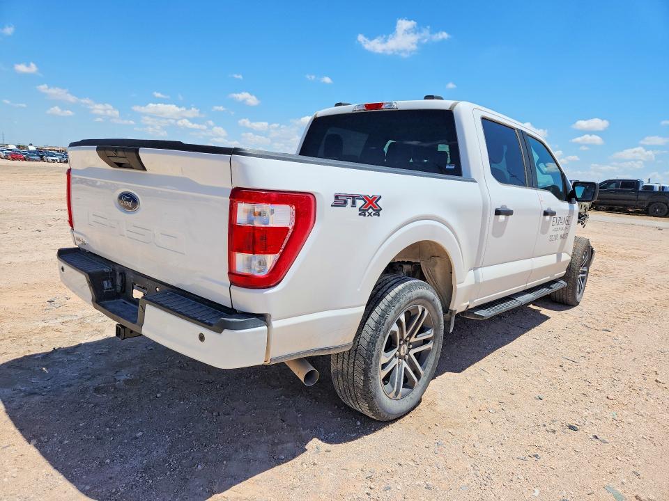 2022 Ford F-150 VIN 1FTFW1E5XNKE90994 COPART salvage auction — FRONT END, Tx - Salvage Vehicle Title, sold $8,500 on 2026-07-29 (photo 3)
