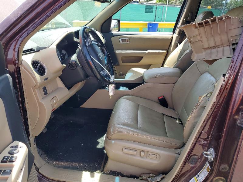 2010 Honda Pilot VIN 5FNYF4H50AB037853 COPART salvage auction — VANDALISM, Co - Salvage Title, sold $1,100 on 2026-07-09 (photo 7)