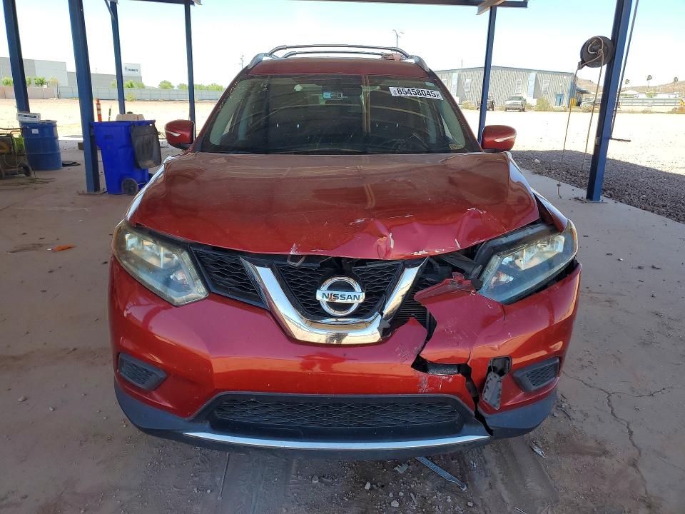 2015 Nissan Rogue VIN KNMAT2MV0FP556743 COPART salvage auction — FRONT END, Az - Cert Of Title - Salvage, sold $1,250 on 2026-07-14 (photo 5)