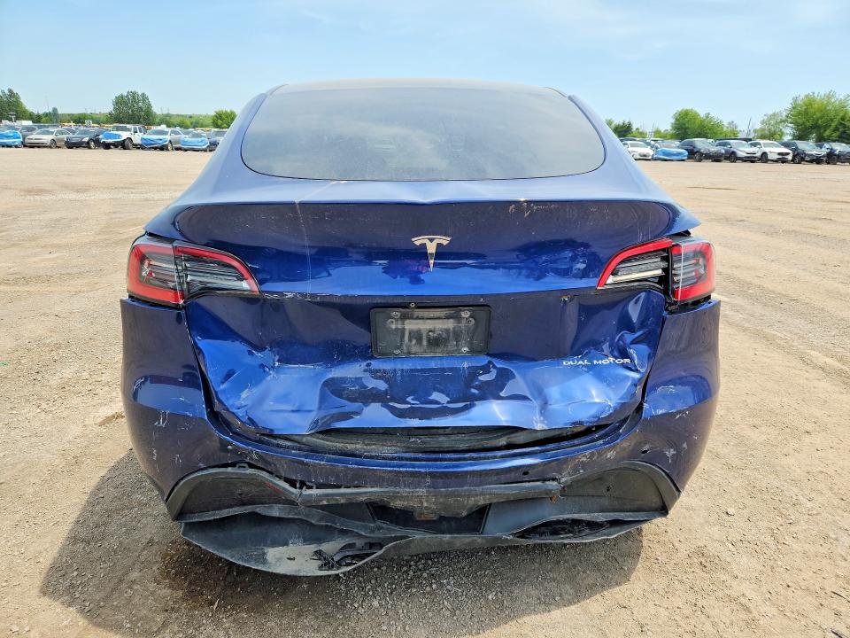 2021 Tesla Model y VIN 5YJYGDEE1MF088977 COPART salvage auction — REAR END, On - Permit Salvage, sold $4,350 on 2026-07-14 (photo 6)