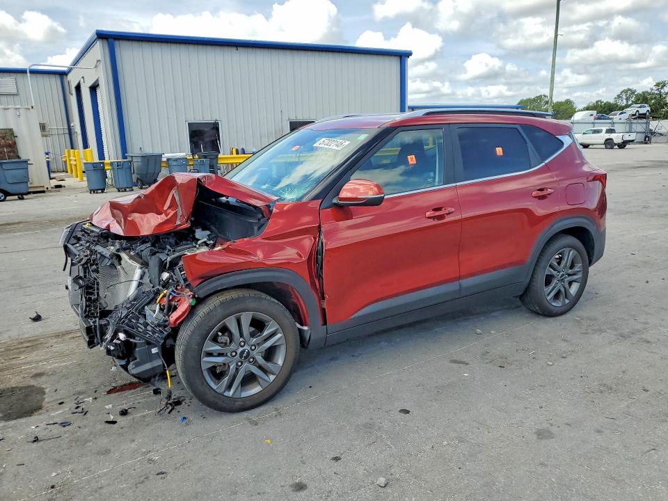 2023 Kia Seltos VIN KNDEU2AA1P7392338 COPART salvage auction — FRONT END, Fl - Certificate Of Destruction, sold $15 on 2026-07-30 (photo 1)