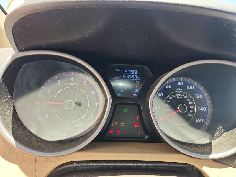 2013 Hyundai VIN KMHDH4AE3DU849237 COPART salvage auction — FRONT END, Tx - Certificate Of Title, sold $700 on 2026-07-31 (photo 9)