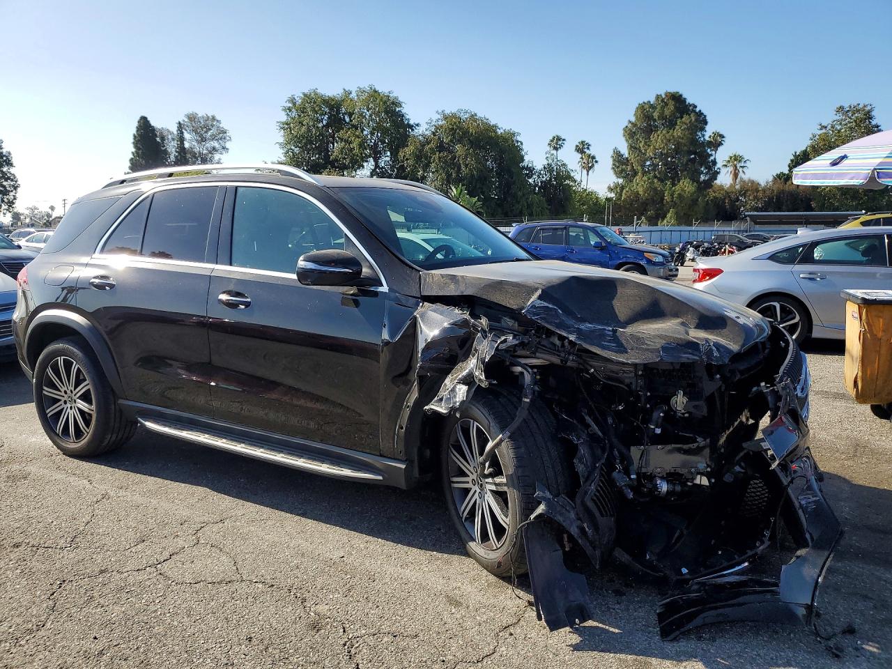 2025 Mercedes-Benz GLE-Class VIN 4JGFB4GB9SB347946 COPART salvage auction — Front End, CA - SALVAGE CERTIFICATE, sold $25,000 on 2026-07-10 (photo 4)