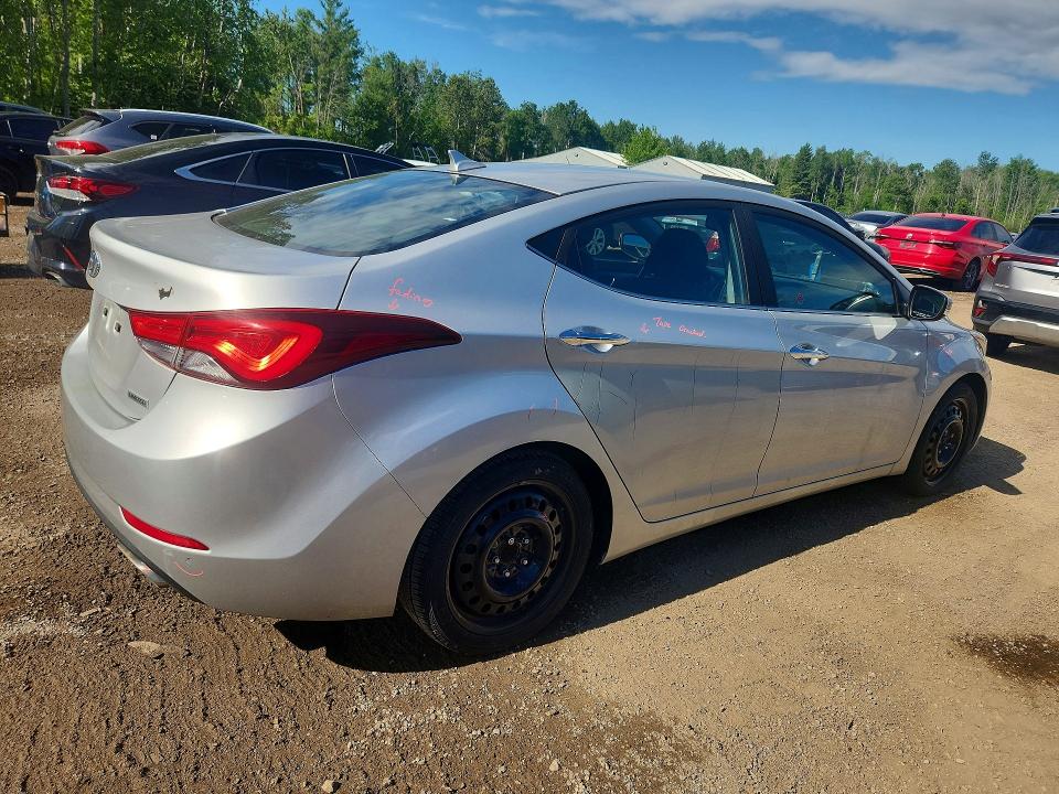 2014 Hyundai Elantra VIN KMHDH4AH5EU189715 COPART salvage auction — SIDE, On - Permit No Brand - Unfit, sold $2,200 on 2026-07-16 (photo 3)