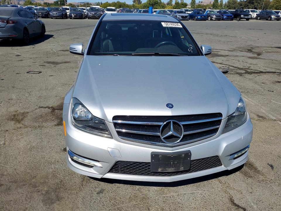2014 Mercedes-benz C-klasse VIN WDDGF4HB0EA955169 COPART salvage auction — REAR END, CA - SALVAGE CERTIFICATE, sold $800 on 2026-07-31 (photo 5)