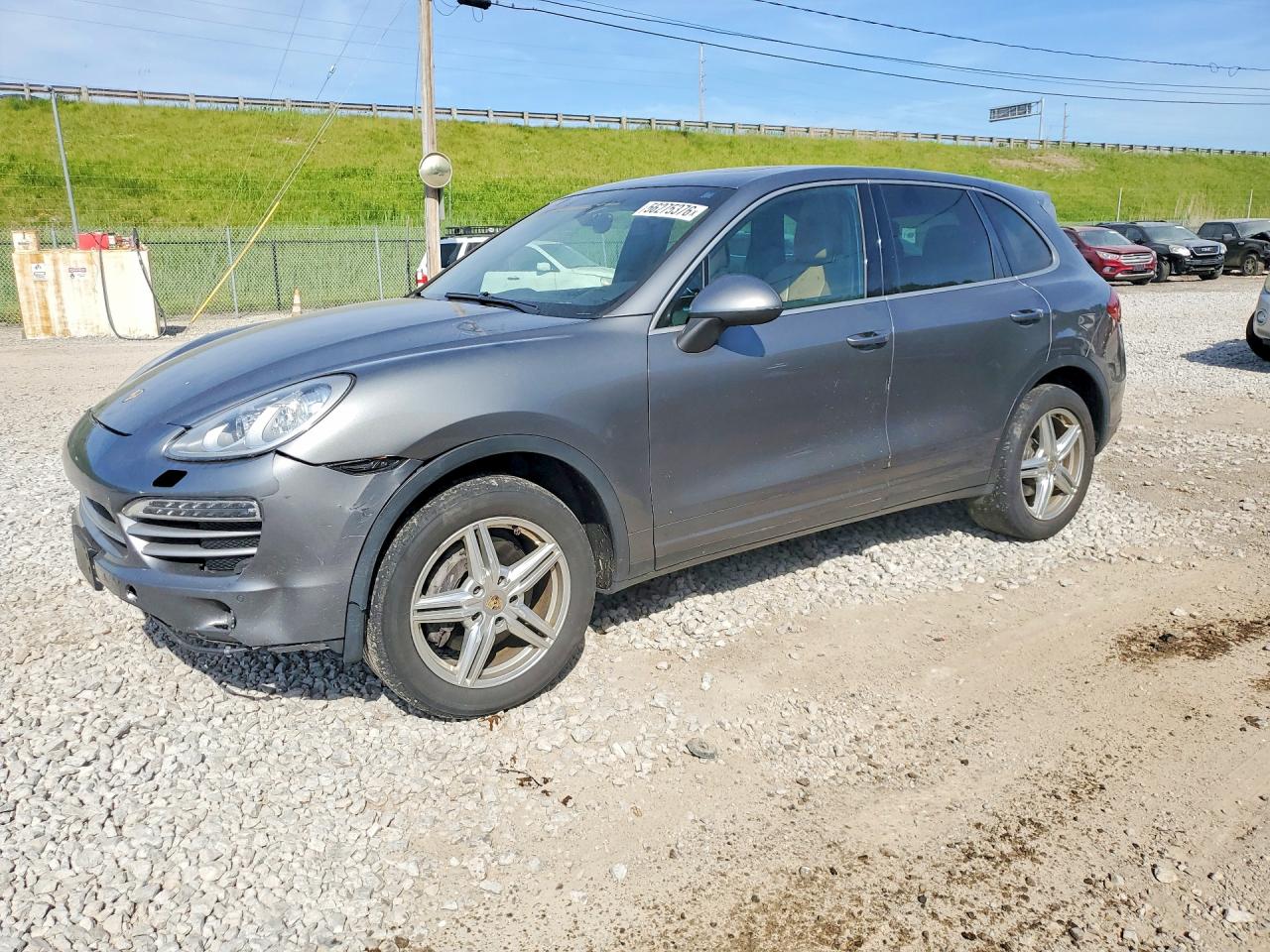 2014 Porsche Cayenne VIN WP1AA2A27ELA94704 COPART salvage auction — Front End, OH - CERTIFICATE OF TITLE, sold $875 on 2026-07-01 (photo 1)