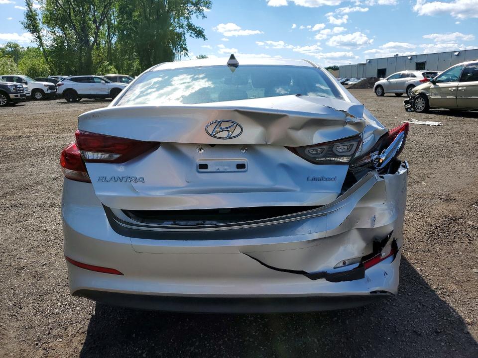 2017 Hyundai Elantra VIN 5NPD84LF9HH058849 COPART salvage auction — REAR END, CT - CERT OF TITLE-SALVAGE, sold $2,150 on 2026-07-02 (photo 6)