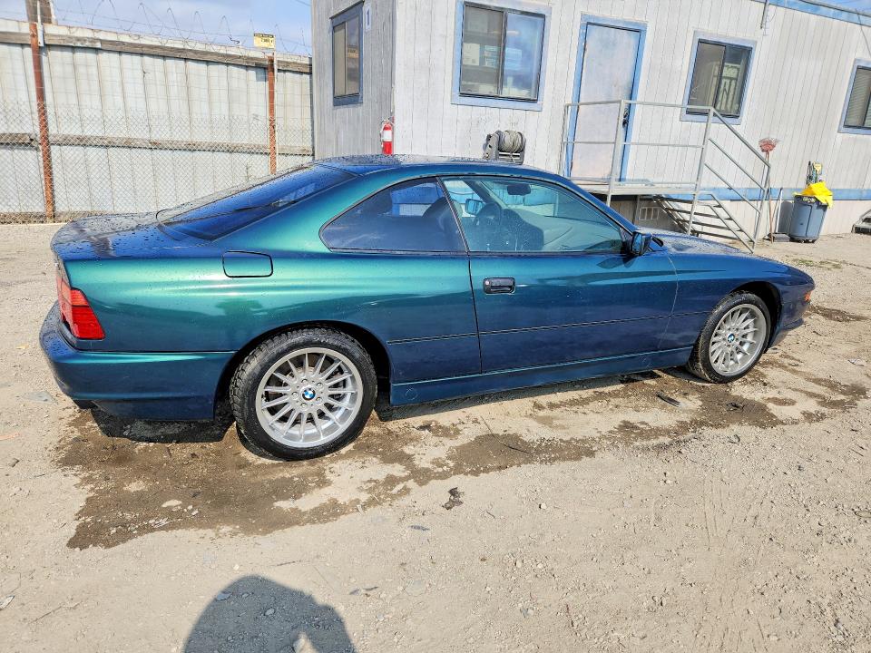 1992 BMW 850 VIN WBAEG2318NCB74213 COPART salvage auction — MINOR DENT/SCRATCHES, CA - DIS/DLR/EXP ONLY CLEAN TITLE (P), sold $14,500 on 2026-07-13 (photo 3)