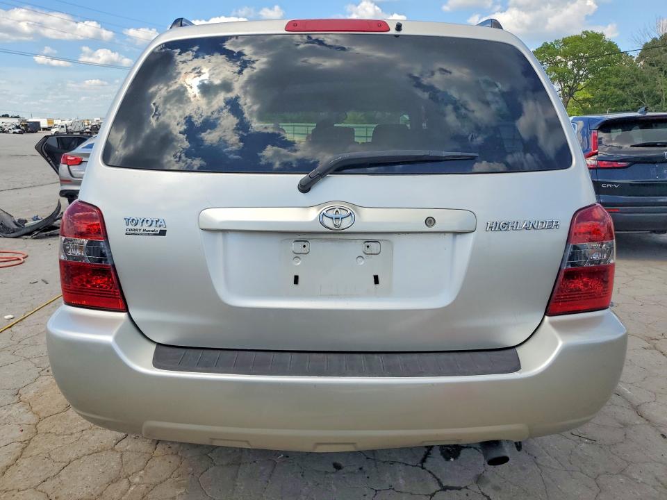 2006 Toyota Highlander VIN JTEGD21AX60153429 COPART salvage auction — FRONT END, TN - SALVAGE CERTIFICATE, sold $175 on 2026-07-27 (photo 6)