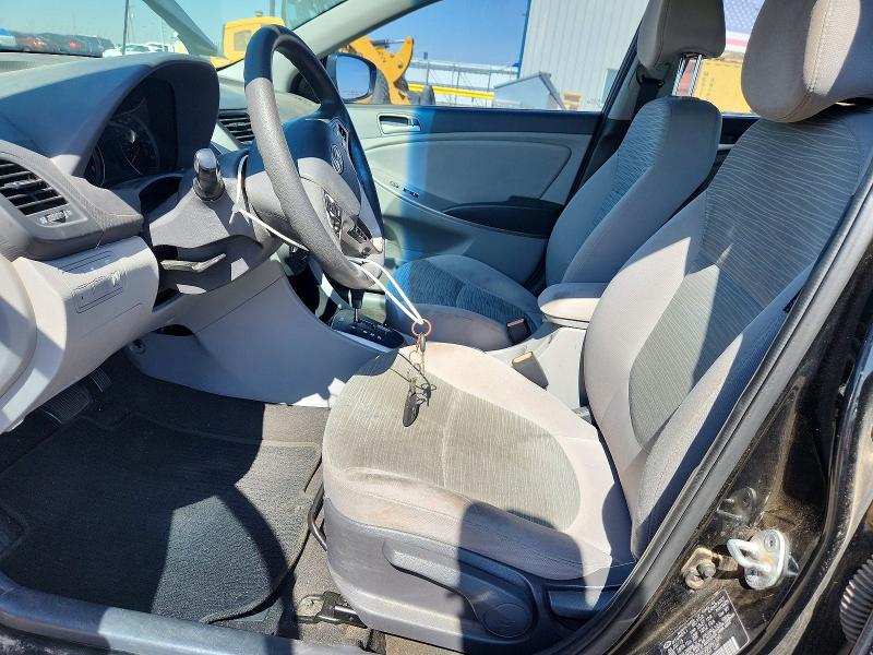 2016 Hyundai Accent VIN KMHCT4AE9GU991395 COPART salvage auction — REAR END, Tx - Salvage Vehicle Title, sold $90 on 2026-07-14 (photo 7)