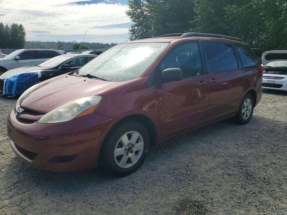 2007 Toyota Sienna VIN 5TDZK23C97S028194 COPART salvage auction — FRONT END, WA - BILL OF SALE, sold $2,250 on 2026-07-13 (photo 1)