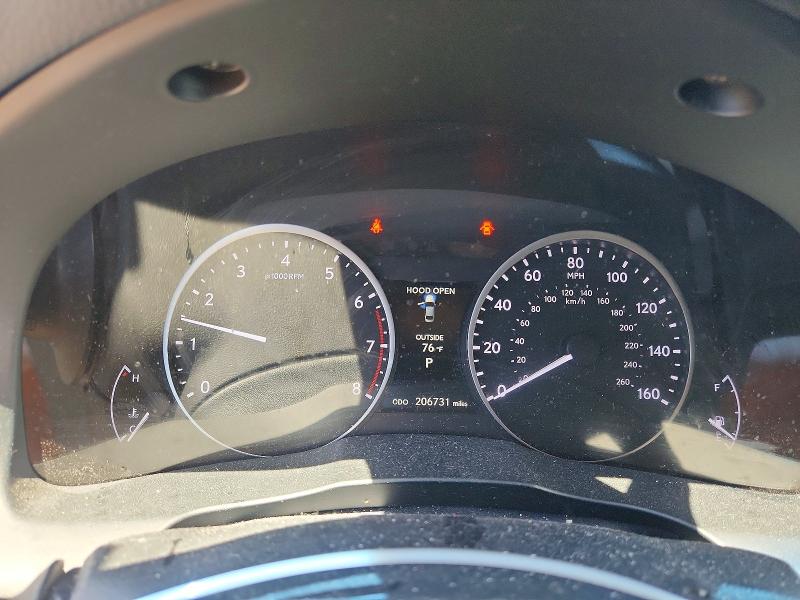 2013 Lexus ES VIN JTHBK1GGXD2043894 COPART salvage auction — HAIL, Il - Salvage Certificate, sold $3,150 on 2026-07-14 (photo 9)