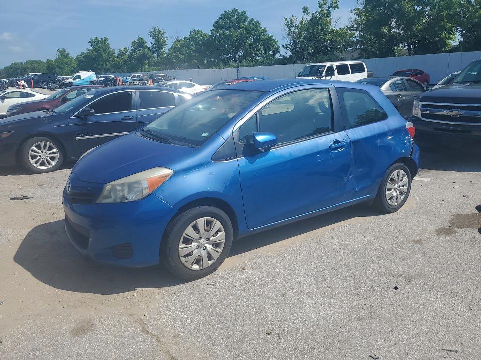 2014 Toyota Yaris VIN JTDJTUD30ED589459 COPART salvage auction — SIDE, Mo - Certificate Of Title, sold $1,150 on 2026-07-17 (photo 1)