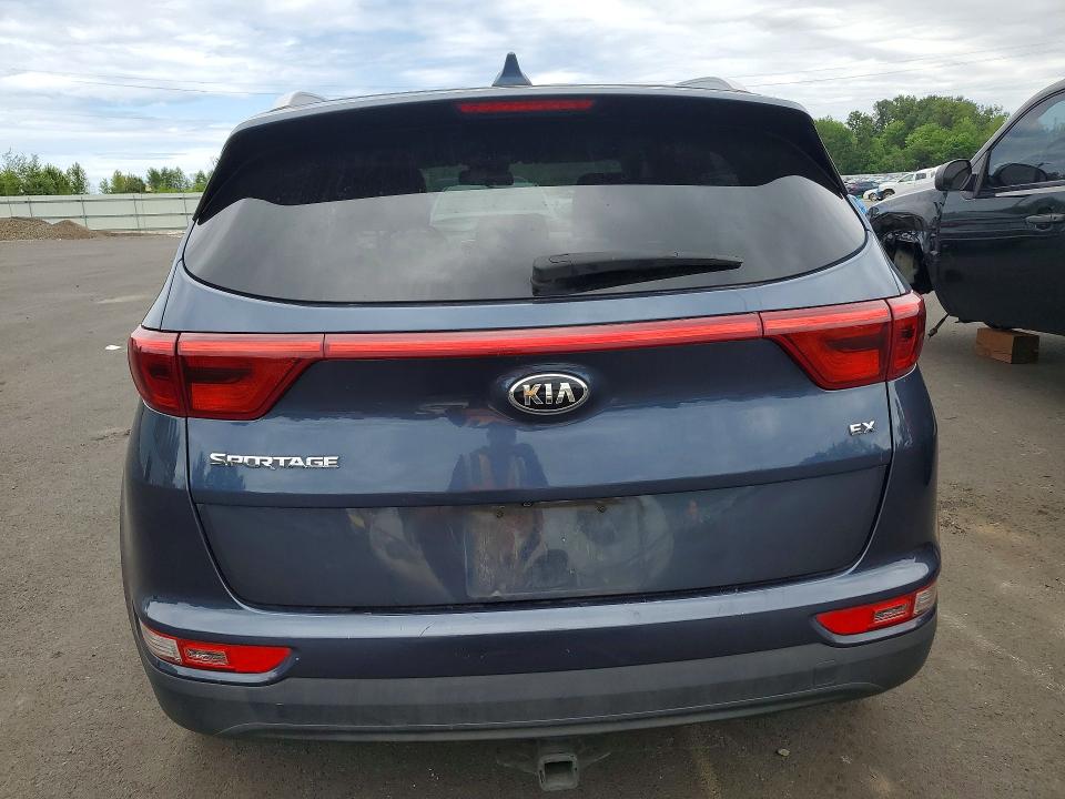 2017 Kia Sportage VIN KNDPNCAC0H7245667 COPART salvage auction — MECHANICAL, Or - Non Public Clean Title, sold $2,550 on 2026-07-15 (photo 6)
