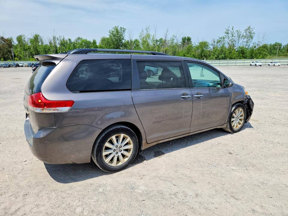 2013 Toyota Sienna VIN 5TDDK3DC9DS069158 COPART salvage auction — FRONT END, Ny - Mv-907A Salvage Certificate, sold $3,250 on 2026-07-06 (photo 3)
