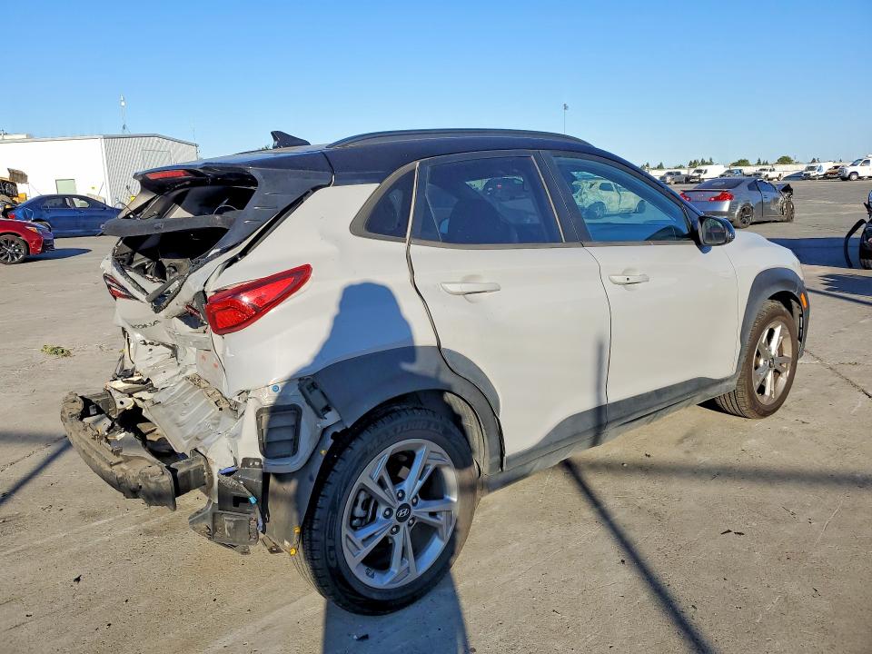 2023 Hyundai Kona VIN KM8K62ABXPU937343 COPART salvage auction — REAR END, Ca - Salvage Certificate, sold $2,700 on 2026-07-13 (photo 3)