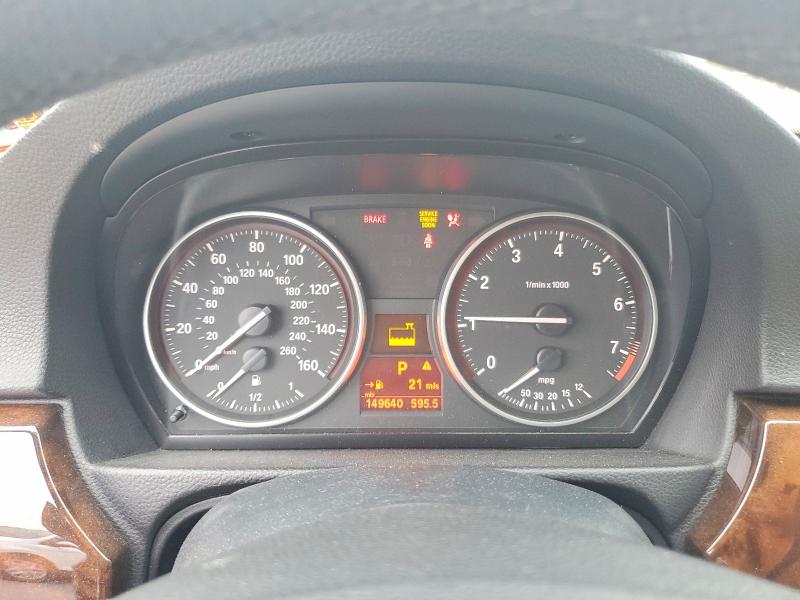 2011 BMW 3er VIN WBAPK5G59BNN80469 COPART salvage auction — FRONT END, Nj - Cert Of Title-Salvage, sold $450 on 2026-07-16 (photo 9)