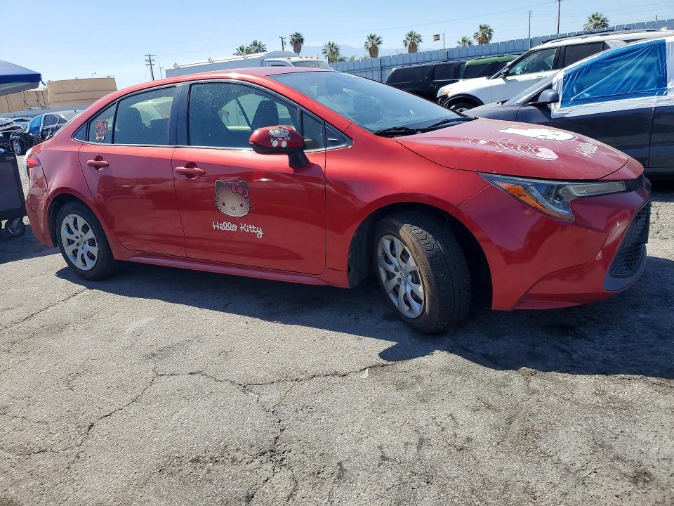 2020 Toyota VIN JTDEPRAE8LJ114262 COPART salvage auction — REAR END, Ca - Salvage Certificate, sold $4,800 on 2026-07-16 (photo 4)