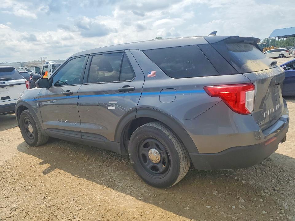 2021 Ford Explorer VIN 1FM5K8AB2MGB34760 COPART salvage auction — HAIL, KS - CERT OF TITLE-SALVAGE, sold $4,000 on 2026-07-02 (photo 2)