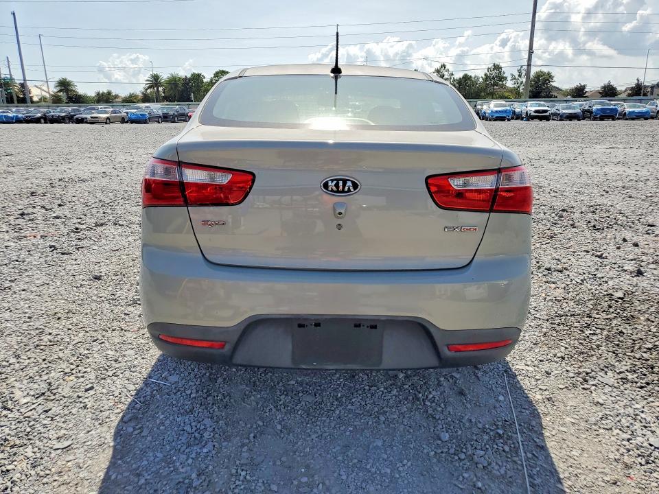2012 Kia Rio VIN KNADN4A39C6090184 COPART salvage auction — FRONT END, Fl - Cert Of Title Slvg Rebuildable, sold $525 on 2026-07-10 (photo 6)