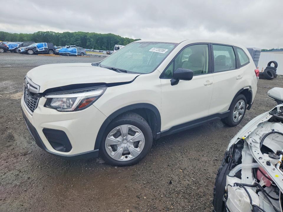 2019 Subaru Forester VIN JF2SKAAC0KH445927 COPART salvage auction — FRONT END, Ma - Cert Of Title-Salvage, sold $4,600 on 2026-07-22 (photo 1)