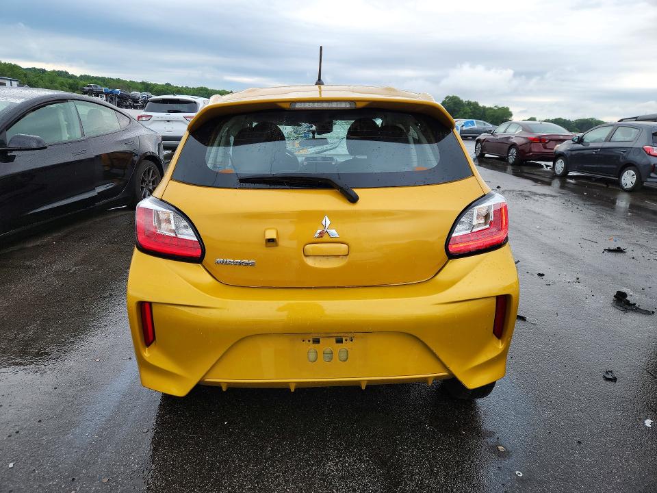 2024 Mitsubishi Mirage VIN ML32AUHJ8RH022792 COPART salvage auction — ROLLOVER, Fl - Certificate Of Destruction, sold $1,150 on 2026-07-08 (photo 6)