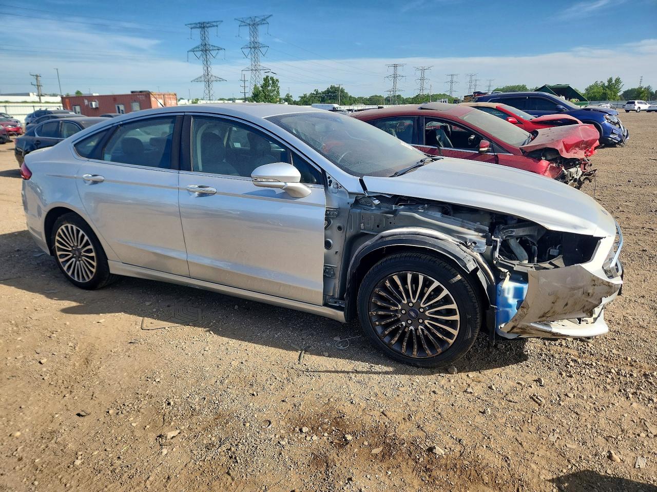2018 Ford Fusion VIN 3FA6P0D95JR154869 COPART salvage auction — Front End, IL - SALVAGE CERTIFICATE, sold $2,600 on 2026-07-09 (photo 4)