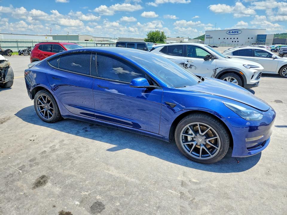 2022 Tesla Model 3 VIN 5YJ3E1EB2NF278700 COPART salvage auction — REAR END, Il - Salvage Certificate, sold $9,700 on 2026-07-06 (photo 4)