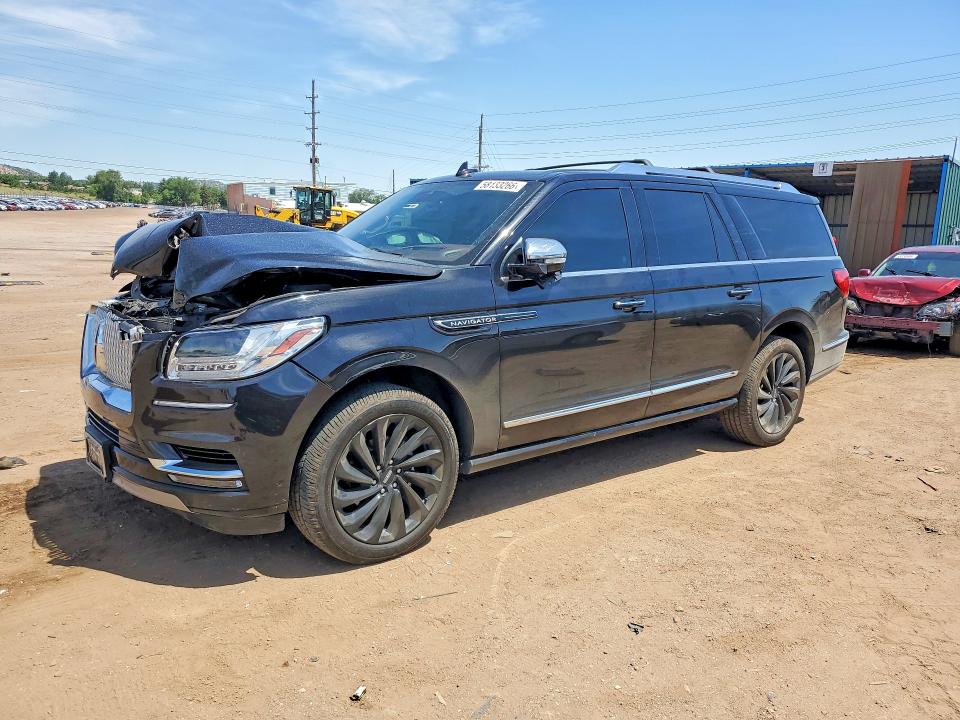 2021 Lincoln Navigator VIN 5LMJJ3TT4MEL01266 COPART salvage auction — FRONT END, Co - Salvage Title, sold $11,000 on 2026-07-27 (photo 1)