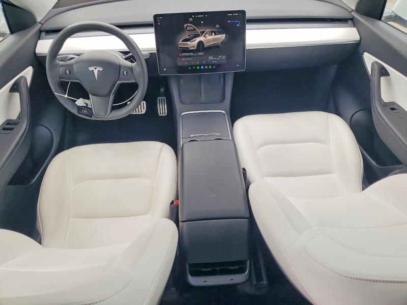 2022 Tesla Model y VIN 7SAYGDEF8NF489990 COPART salvage auction — FRONT END, Nv - Salvage Title, sold $9,600 on 2026-07-30 (photo 8)