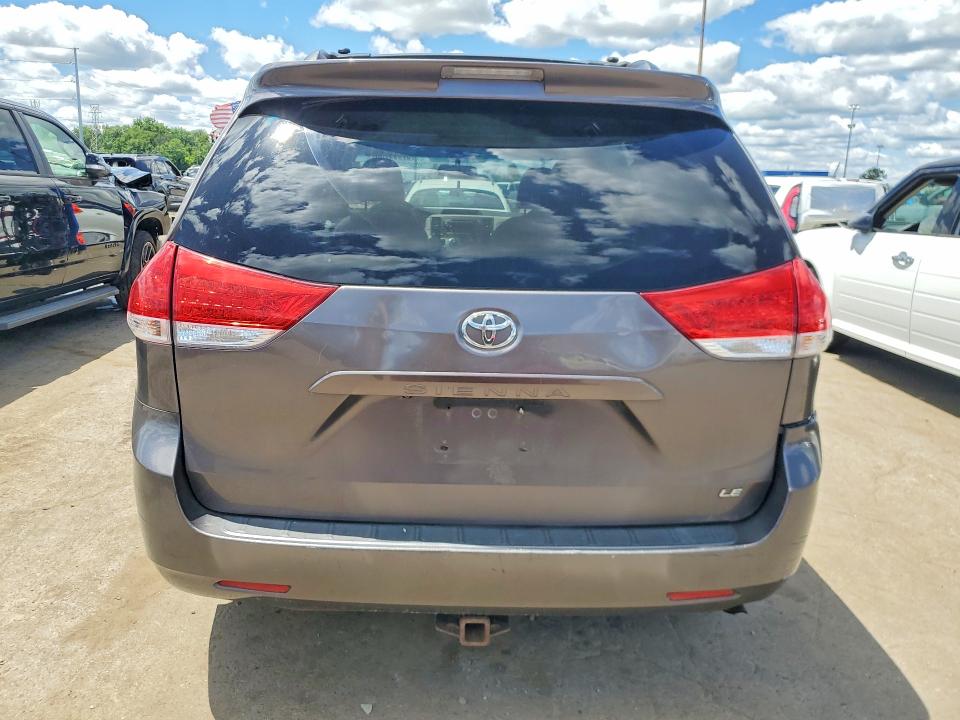 2011 Toyota Sienna VIN 5TDKK3DC3BS055664 COPART salvage auction — REAR END, Mi - Dealer Only Clean Title, sold $1,300 on 2026-07-02 (photo 6)