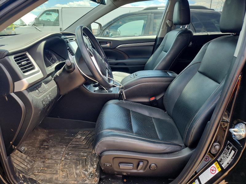 2019 Toyota Highlander VIN 5TDDGRFH1KS060044 COPART salvage auction — FRONT END, Wv - Salvage Certificate, sold $4,100 on 2026-07-21 (photo 7)