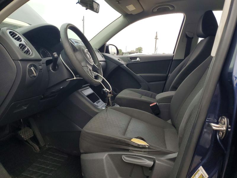 2012 Volkswagen Tiguan VIN WVGBV7AX9CW560708 COPART salvage auction — FRONT END, Ca - Dis/Dlr/Exp Only Clean Title, sold $450 on 2026-07-12 (photo 7)
