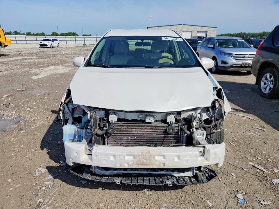 2012 Toyota Prius VIN JTDZN3EU6C3166872 COPART salvage auction — FRONT END, Il - Salvage Certificate, sold $2,000 on 2026-07-20 (photo 5)