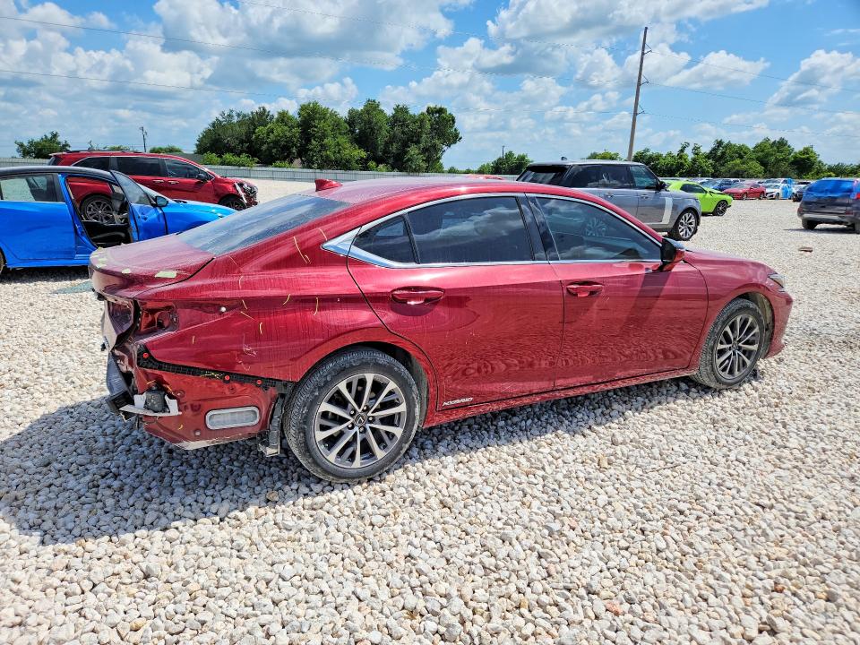 2022 Lexus ES VIN 58ADA1C11NU016592 COPART salvage auction — REAR END, Tx - Salvage Vehicle Title, sold $11,900 on 2026-07-09 (photo 3)