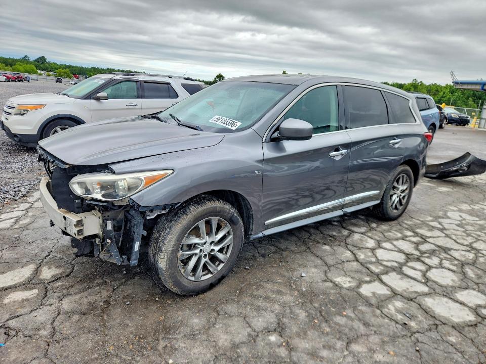 2015 Infiniti Qx60 VIN 5N1AL0MM7FC518411 COPART salvage auction — FRONT END, Ar - Cert Of Title-Salvage, sold $1,550 on 2026-07-02 (photo 1)
