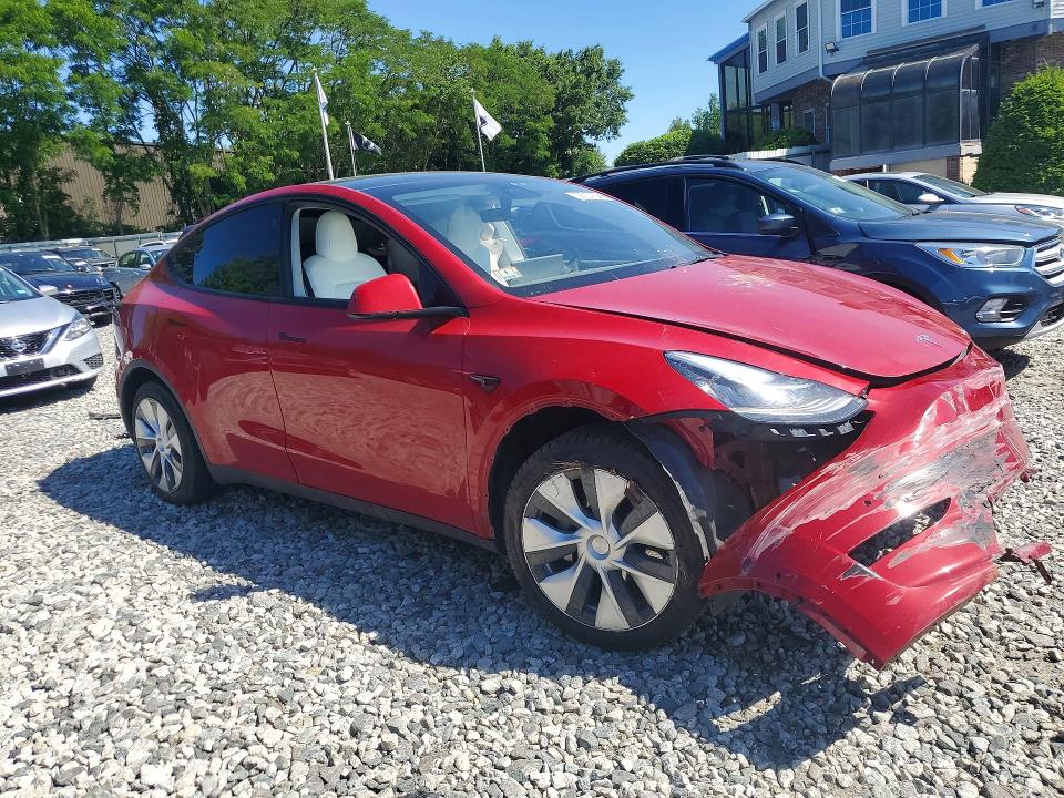 2022 Tesla VIN 7SAYGDEE5NF339441 COPART salvage auction — FRONT END, MA - CERT OF TITLE-SALVAGE, sold $8,700 on 2026-07-31 (photo 4)