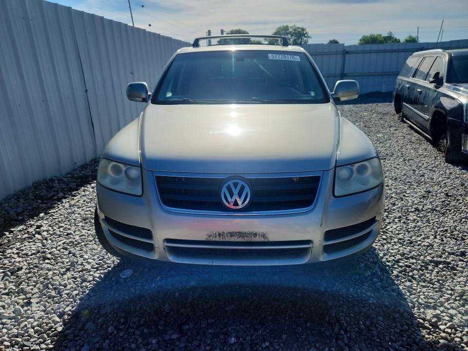 2004 Volkswagen Touareg VIN WVGBC67L24D011997 COPART salvage auction — REAR END, OH - CERT OF TITLE-SALVAGE, sold $300 on 2026-07-31 (photo 5)